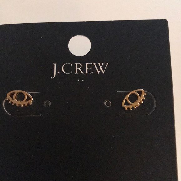 J Crew Evil EYE emoji Earrings - NWT - Picture 4 of 4